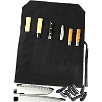 Amazon.co.jp: 包丁ケース 布製 6本収納 深長いポケット 27cm 布巻き